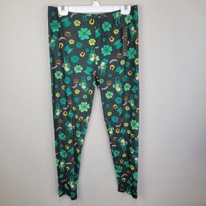Luck Of The Irish St. Patrick's Day Poly Spandex Ankle Leggings Extended Plus‎
